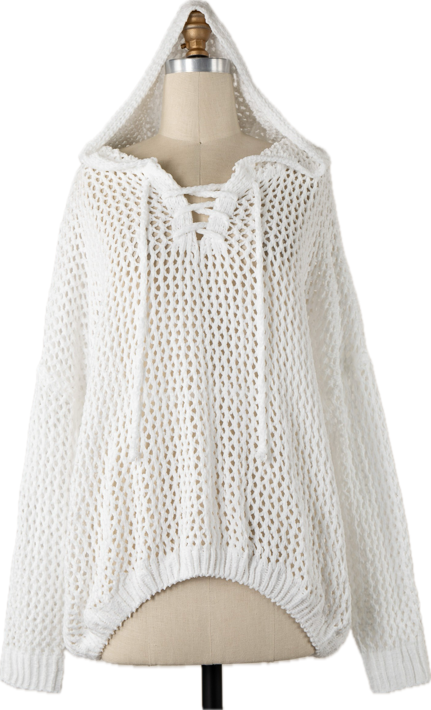 Lace Up | Chenille Sweater