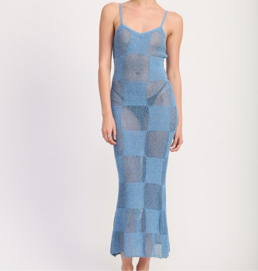 Checked Out | Maxi Sheer Dress