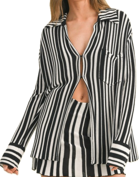 Striped | Knit Top